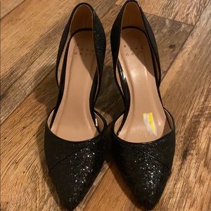 Sparkle black heels